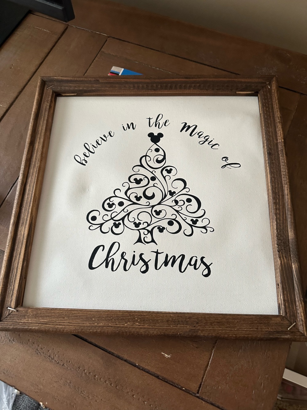 Framed 'Believe in the Magic of Christmas' Wall Art